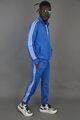 Adidas 3-Streifen Herren Trainingsanzug Jogginganzug Blau  Jacke Hose Slim-Fit