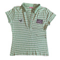 Feel Good T-Shirt Poloshirt Gr. XXL 44 grün weiß gestreift Damenbekleidung