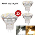 3 × MR11 LED Leuchtmittel 3W/5W/8W Birne Glühbirne Licht Warmweiß 12V AC/DC GU4