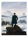 Poster Der Wanderer über dem Nebelmeer - Caspar David Friedrich