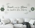 Wandtattoo Wohnzimmer spruch Freunde sind die Blumen im Garten des Lebens a307