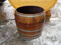 Regentonne Wasserfaß  ca. 200L Holzfaß gebrauchtes Weinfaß Eichenfaß Pflanzkübel