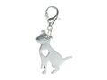 Hund mit Herz Charm Anhänger Bettelarmband Miniblings Hunde Welpe Edelstahl