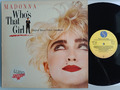 MADONNA GREEK VINYL LP WHO'S THAT GIRL + HYPE PROMO STICKER THE LOOK OF LOVE OST