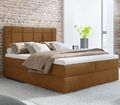 Bari Boxspringbett 180x200, Bett mit Lattenrost, Matratze Bonell und Topper Gold