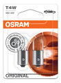 2 OSRAM ORIGINAL T4W 12V 4W BA9s 3893 02B Standlicht Glühlampe Glühbirne Lampe O