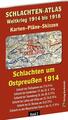 Historische Karten: Schlachten Um Ostpreussen 1914