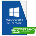 Produktschlüssel für Windows 8.1 Pro Key 1 PC 32 / 64 Bit - E-Mail Versand