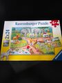 Ravensburger Puzzle 078134 Ein Tag im Zoo 4+ Jahre 2x24 Teile