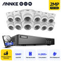 ANNKE 16CH 5MP DVR Überwachungskamera Überwachungsset 2MP Kameras Smart Playback