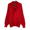 Cosby Vintage Retro 90s Saddle Club Rot Strickjacke Pullover Größe L