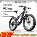 eBike 26 Zoll Mountainbike 1000W E Bike Elektrofahrrad 48V Fatbike 840WH E-MTB