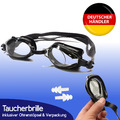 Taucherbrille Schwimmbrille Anti-Beschlag Latexfrei Chlorbrille für Herren Damen