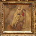 Paar Porträt Von Pferde Unterzeichnet A. Leroy Gemälde Antik Vintage Antik