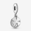 Neu Original Authentisch Pandora Lucky Vierblatt Klee hängen Charm 792089CZ