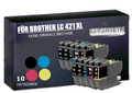 Patronen kompatibel für Brother LC421 XL DCP-J 1050DW 1140DW 1800DW MFC-J 1010DW