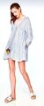 Zara TRF Mini Kleid M  Minikleid blau weiß  Streifen Tunikakleid Tunika boho
