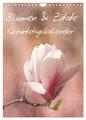 Blumen & Zitate / Geburtstagskalender (Wandkalender 2025 DIN A4 hoch),...