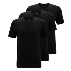 3er Pack BOSS Herren Classic T-Shirts kurzarm Shirts Pure Cotton C-Neck V-Neck