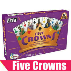 Five Crowns Rummy-Stil Kartenspiel aus NEU OFFENE BOX~DE