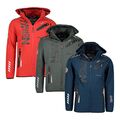 Geographical Norway Jacke Herren Softshell Übergangs Regen Frühjahr mit Kapuze