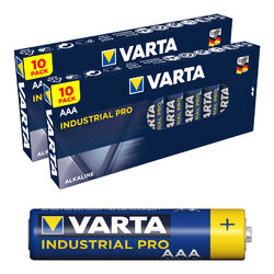 20 x Varta AAA Industrial Micro LR03 Batterie | 1200mAh 1,5V Alkaline| 20 Stück