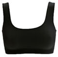 2 Sport Top Soft Bustier BH Microfaser schwarz  