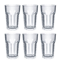 Zeitlose Wassergläser Set 430ml  Trinkglas 6tlg Gläser-Set Saftgläser Saftgläser