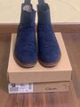 Stiefelette, Damen, blau, Gr. 40, neu