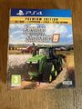 Landwirtschafts-Simulator 19 Premium Edition PS4/5 mit Artbook PEGI 13 UK PAL SEHR GUTER ZUSTAND