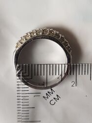 Damen Schmuck Ring Swarovski Verlobung Geschenk 16.5mm 52 Kristalle Rhodiert