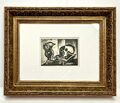 Erstausgabe seltene Litho Rahmenhalterung Picasso Pablo Erstausgabe 1946