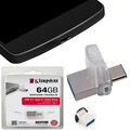 Kingston DTDUO3C 64GB Data OTG TYP C-USB-Stecker Traveler Micro Duo USB U3.1