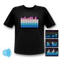 10-Kanal Equalizer LED T-Shirt 3D Shirt Festival Konzerte  led-kleidung party