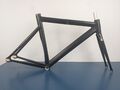 Leader 725 Alu Track Frame + I05 TR Carbon Fork Fixed Gear Rahmen Frameset Bahn