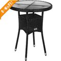 B-Ware Beistelltisch Gartentisch Bistro-Tisch Kaffeetisch Tischplatte Milch-Glas