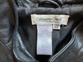 Coldwater Creek: schwarze Damenjacke 2 x; Leder mit Stoff