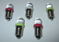 LED Schraubbirne E10 3,5-4,5Volt  - freie Farbauswahl - 5 Stück   *NEU*