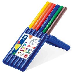 STAEDTLER Farbstift ergosoft JUMBO 158SB6 6 Farben in Kunsstoff-Box