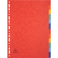 Exacompta 25x Register A4, Colorspan-Karton 225g, 12 Taben - 1412E