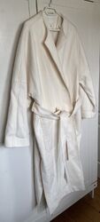 Damen Mantel von H&M - creme farben - Größe 175/104A - 2 Seitentaschen