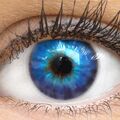 GLAMLENS Farbige blaue Kontaktlinsen mit & ohne Stärke weich blau Cagliari blue
