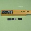 Vintage Domino-Spiel 55 Steine Doppel 9 - Komplett Top! - 3 Affen Holzbox kultig