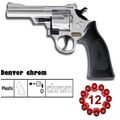 Cowboy Pistole DENVER CHROM 12-Schuss-Colt Kinder Western Spielzeugpistole