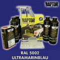 Raptor Lack Beschichtung 4er Set + UBS Pistole/tönbar, schwarz, RAL Farben/Upol