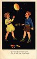 CPA AK Boy and Girl with a Balloon - Artist Signed CHILDREN (1293134)