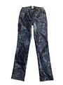 Alba Moda Jeans Gr. 36 grau schwarz gemustert 98% Baumwolle Neu mit Etikett