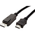 Value DisplayPort / HDMI Adapterkabel DisplayPort Stecker, HDMI-A Stecker 1.5...