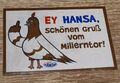 1x St.Pauli Aufkleber Sticker 7,5x10,5cm FC Sankt Pauli Hansa Rostock FCK NZS