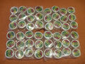 24 x Pillendöschen Pillendose Schmuckdöschen aus Indien Hanfblatt ca 1,5 x 2 cm